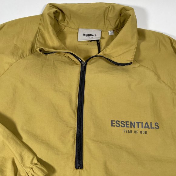 FOG ESSENTIALS Olive Green Half Zip Track Jacket - Picture 4 of 7